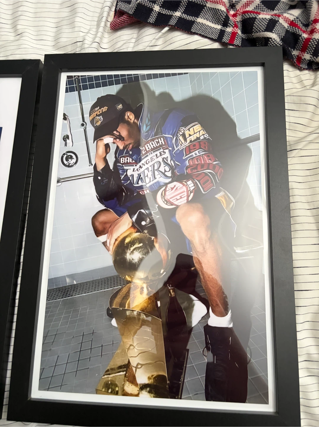 Framed Kobe Bryant 2001 NBA Finals Lakers Poster