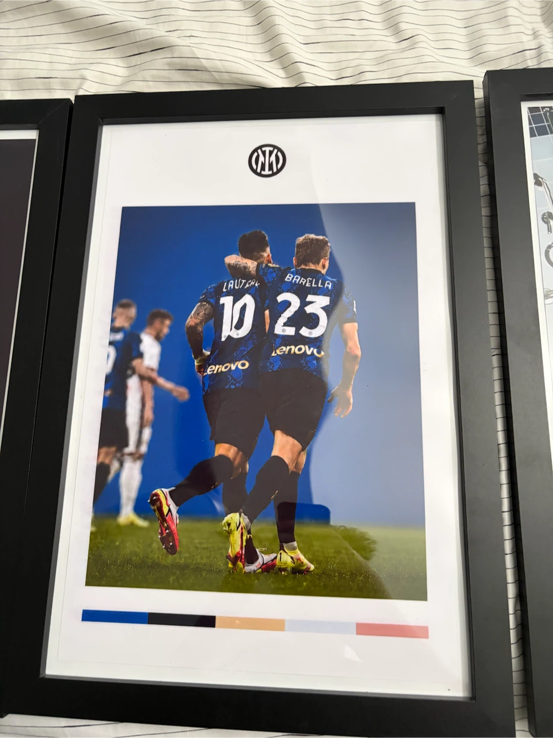 Inter Milan - Barella & Martinez Framed Poster