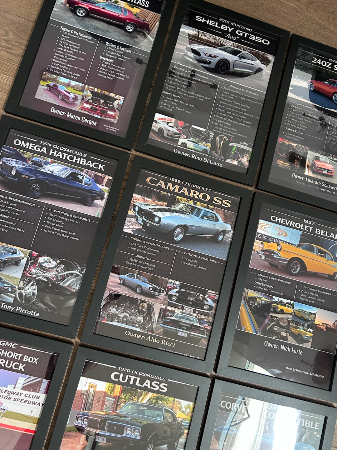 Custom Car Boards - Personalized Car Framed Posters - photo 2