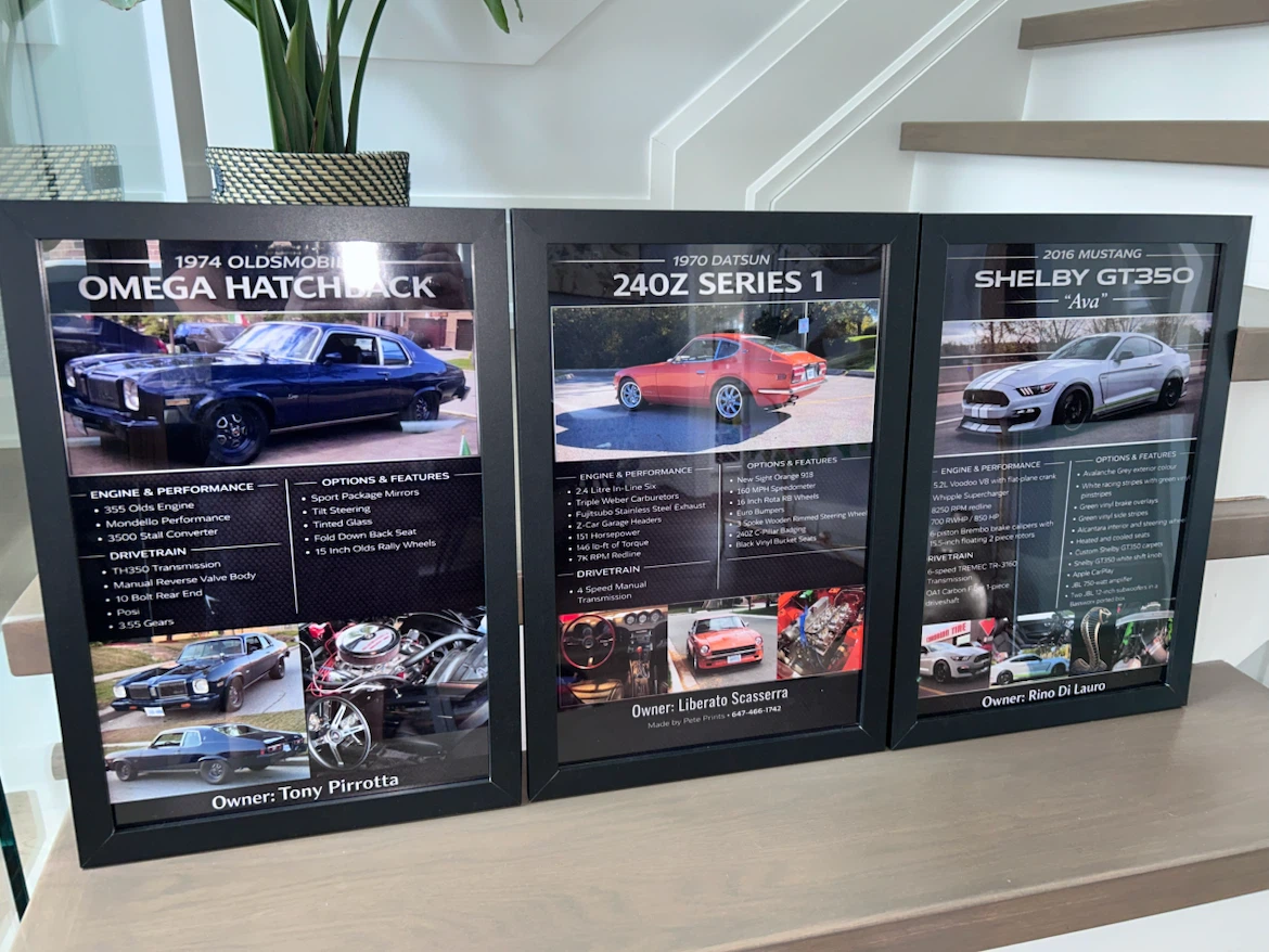Custom Car Boards - Personalized Car Framed Posters - photo 3