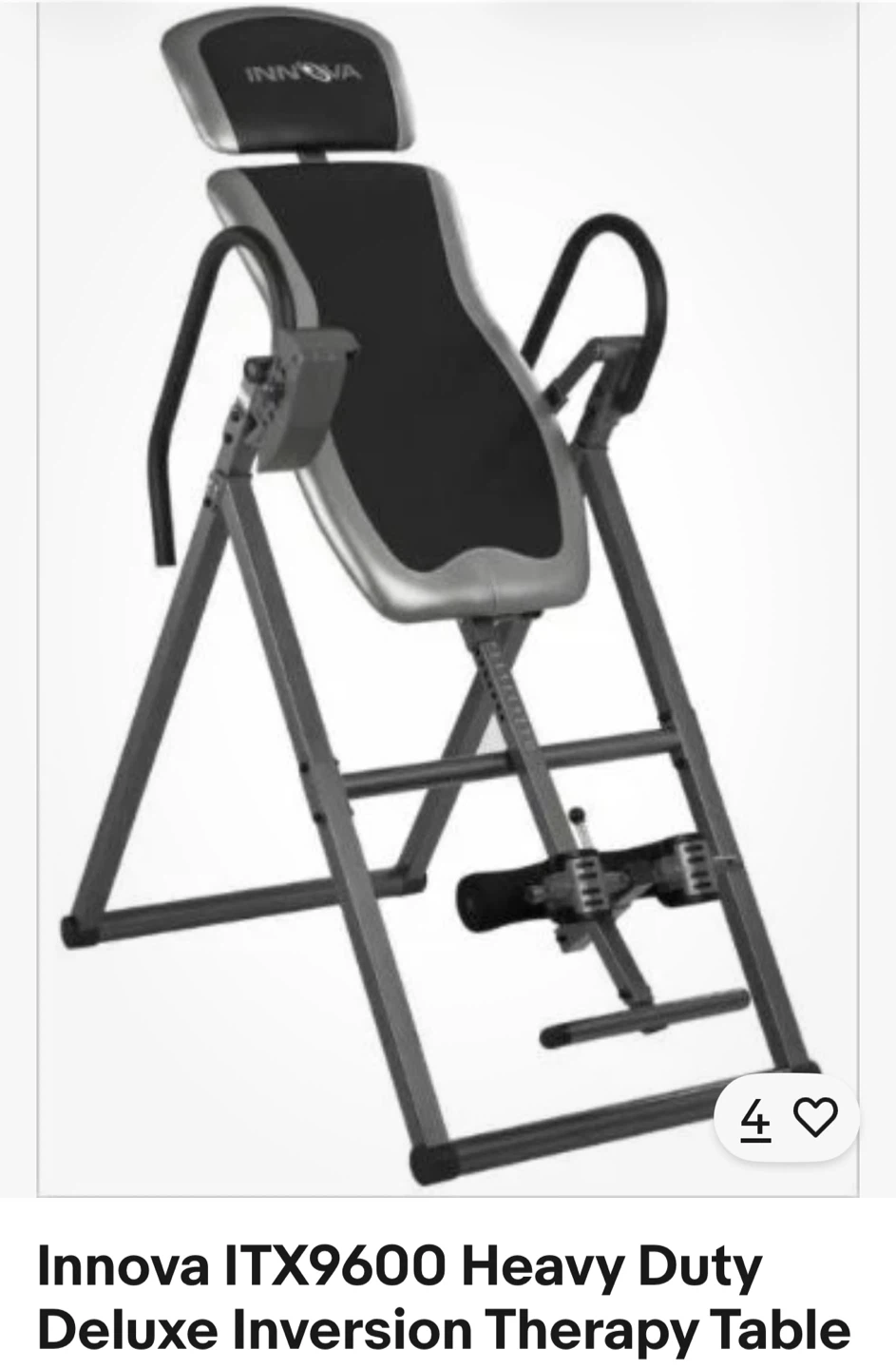 Innova ITX9600 Heavy Duty Deluxe Inversion Therapy Table