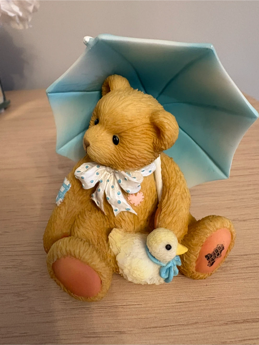 Enesco Bear & Duck Figurine