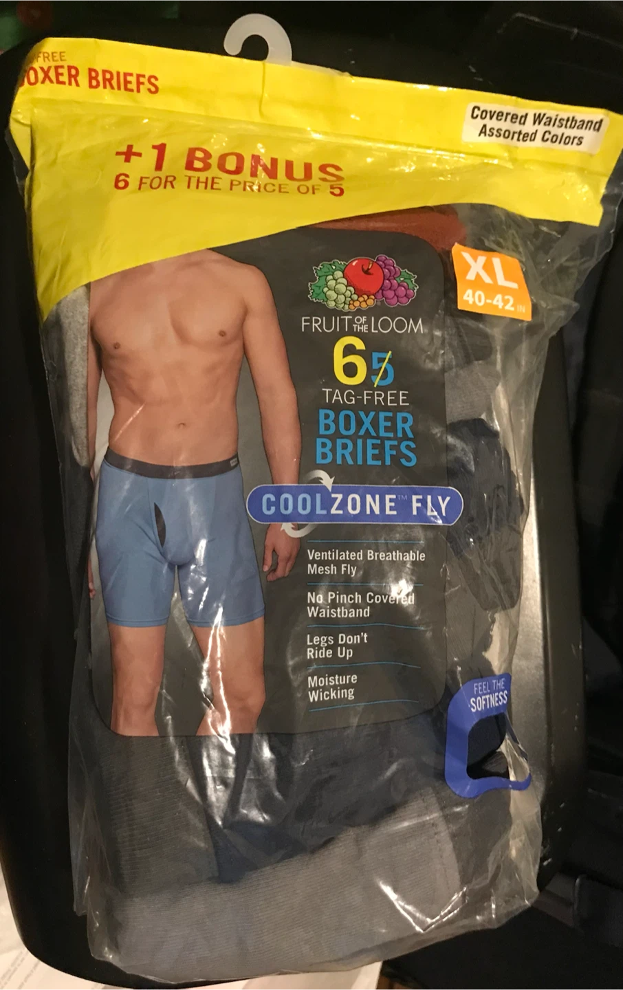 Fruit of the Loom Men’s Coolzone Fly boxer briefs 6 pack