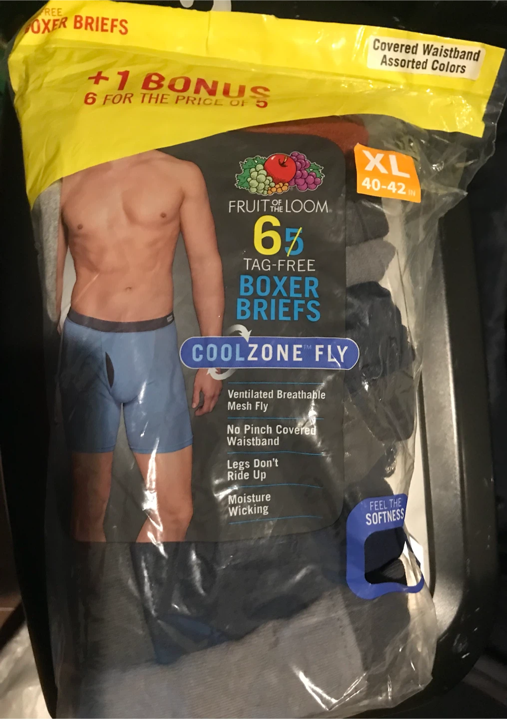 Fruit of the Loom Men’s Coolzone Fly boxer briefs 6 pack - photo 2
