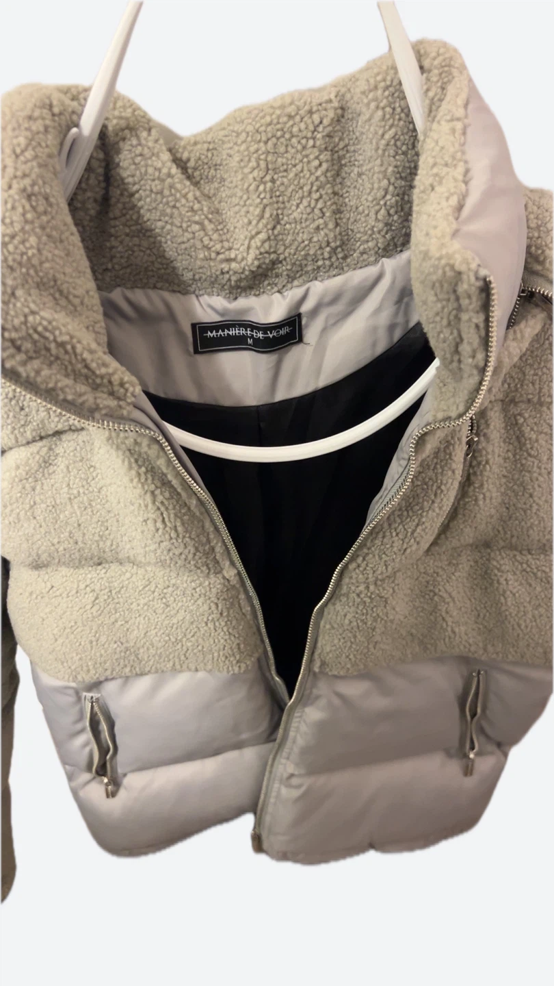 MANIERE DE VOIR Puffer Fleece Jacket Men Medium - photo 4