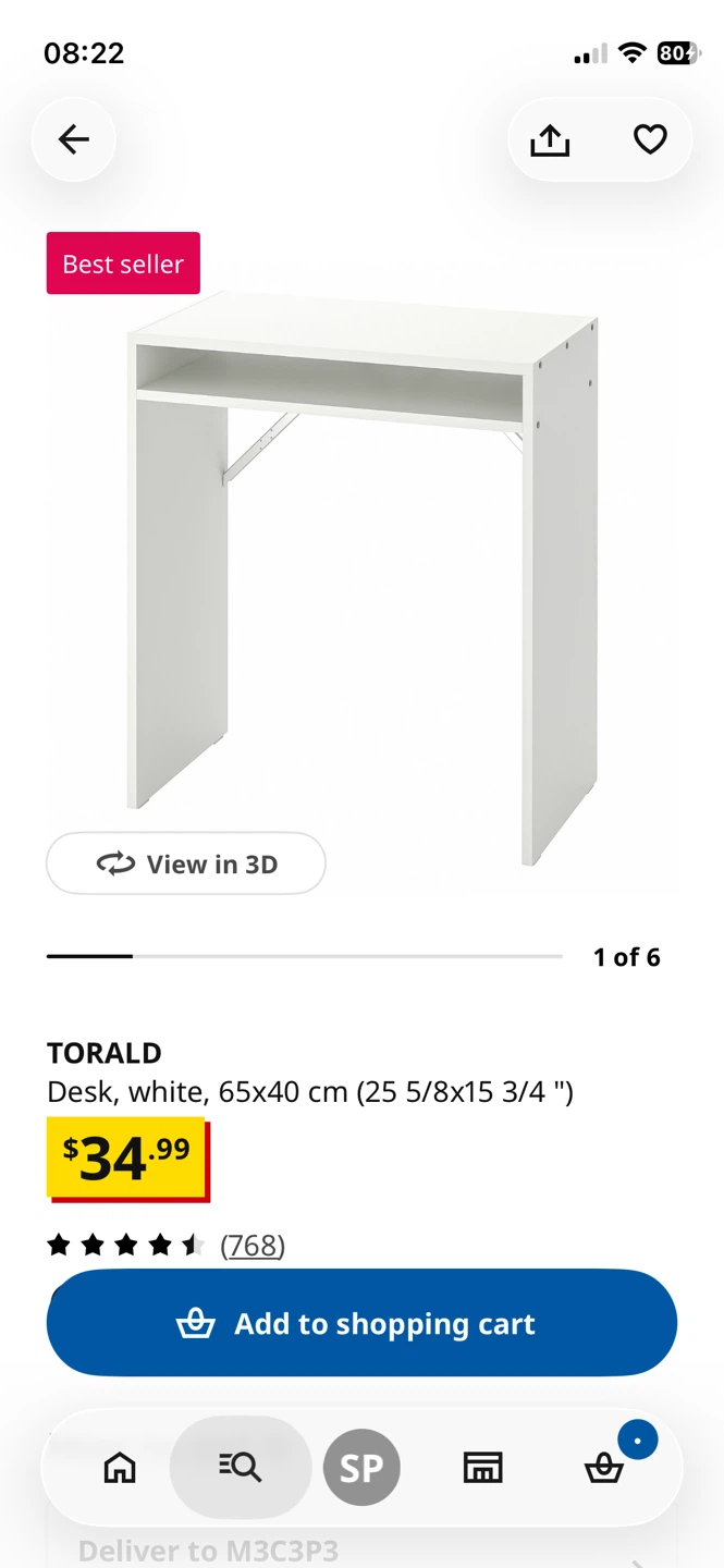 Ikea Torald desk