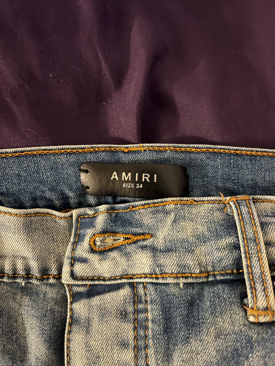 AMIRI Distressed Blue Jeans Size 34 - photo 2