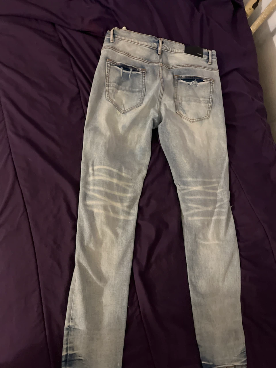 AMIRI Distressed Blue Jeans Size 34 - photo 3