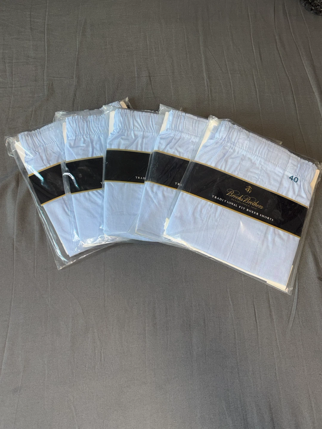 Brooks Brothers Traditional Fit Boxer Shorts - Pack of 5