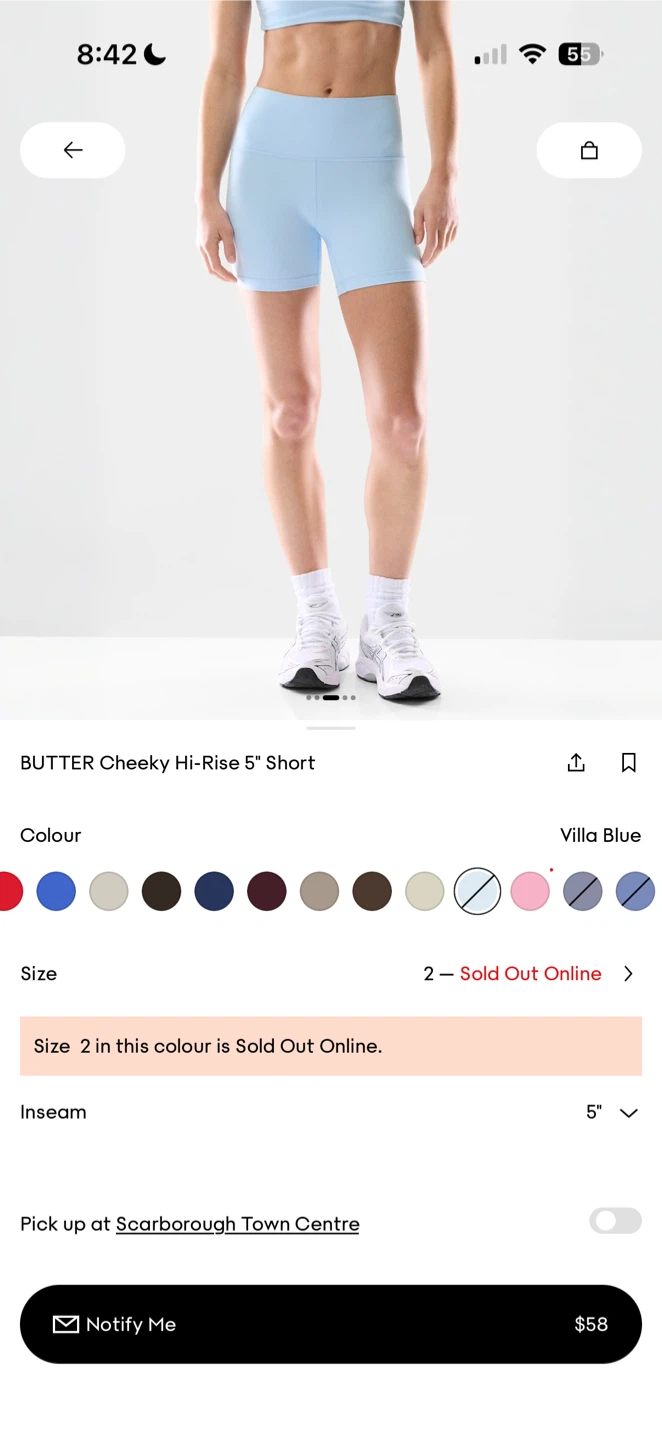 ARITZIA GOLDEN BUTTER Cheeky Hi-Rise Shorts - photo 4