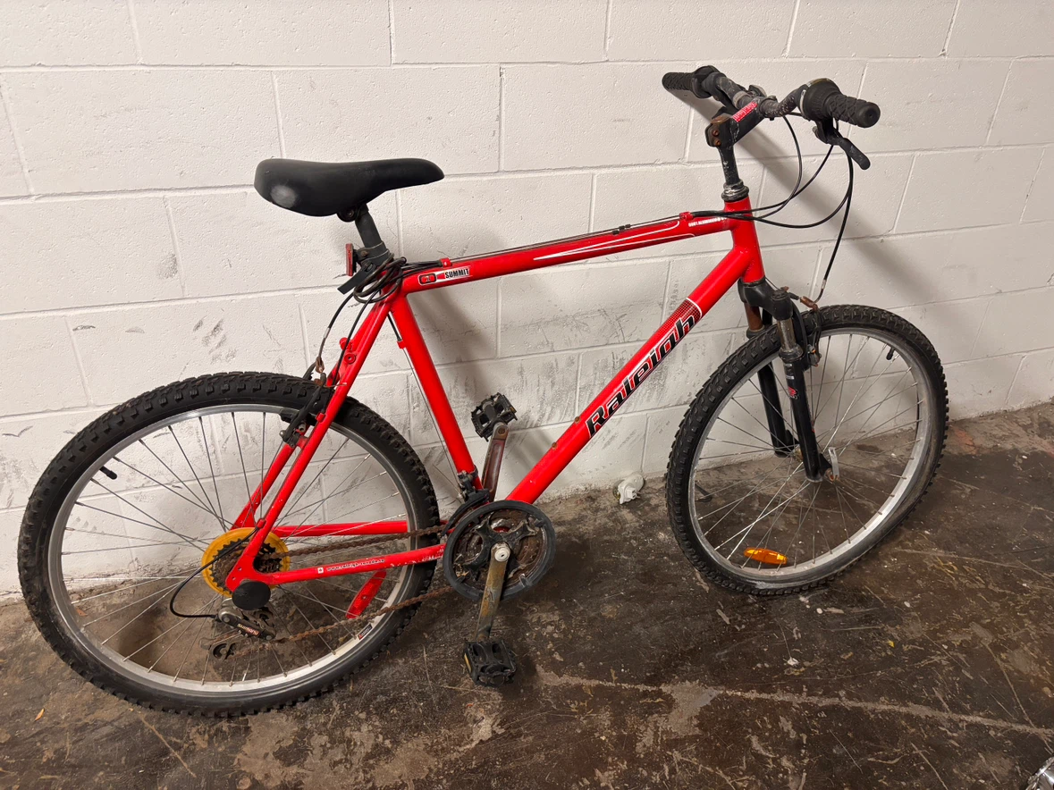 Red Raleigh Mountain Bike