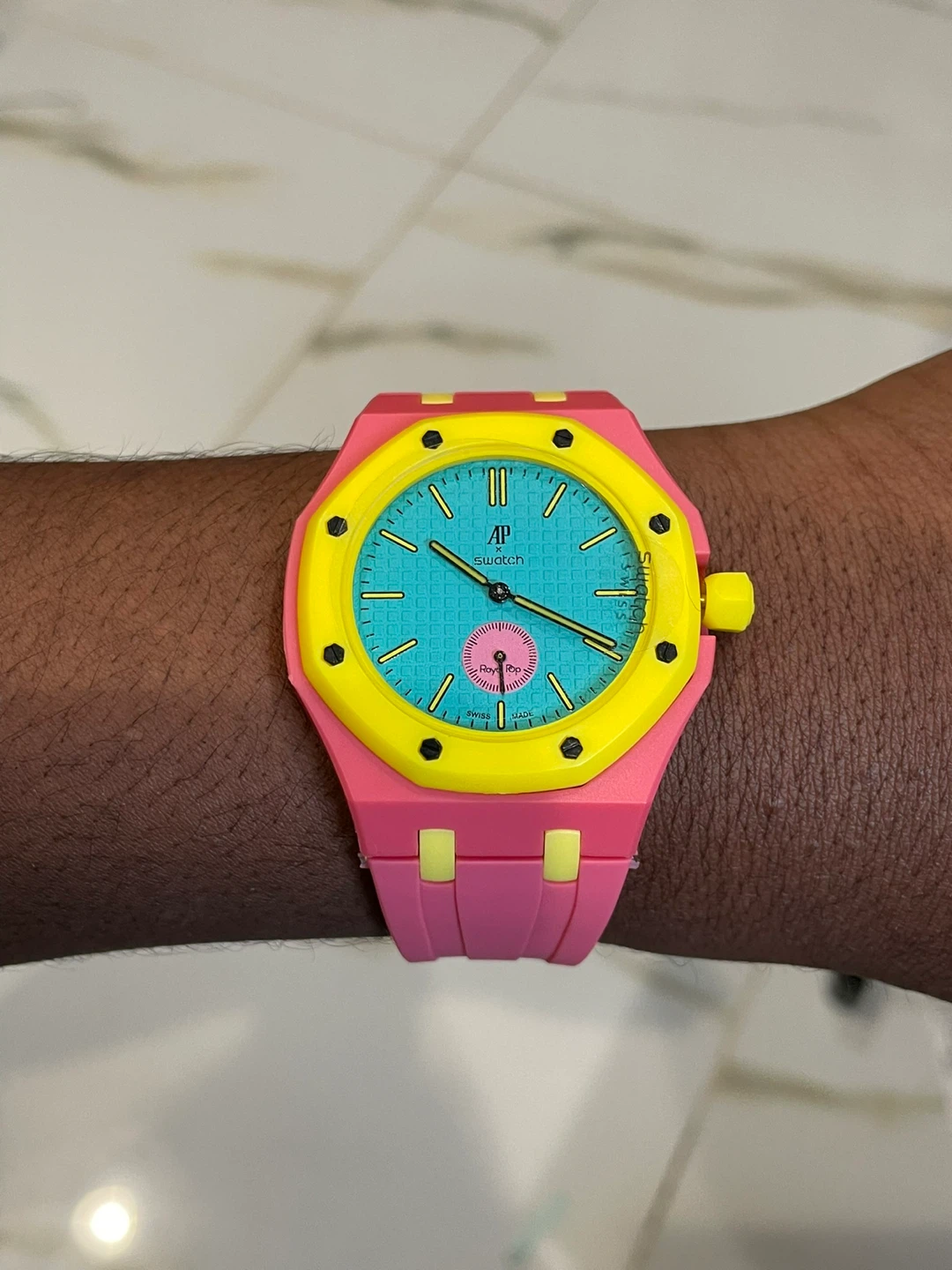 AP x Swatch Royal Pop With Silicone Band - photo 3