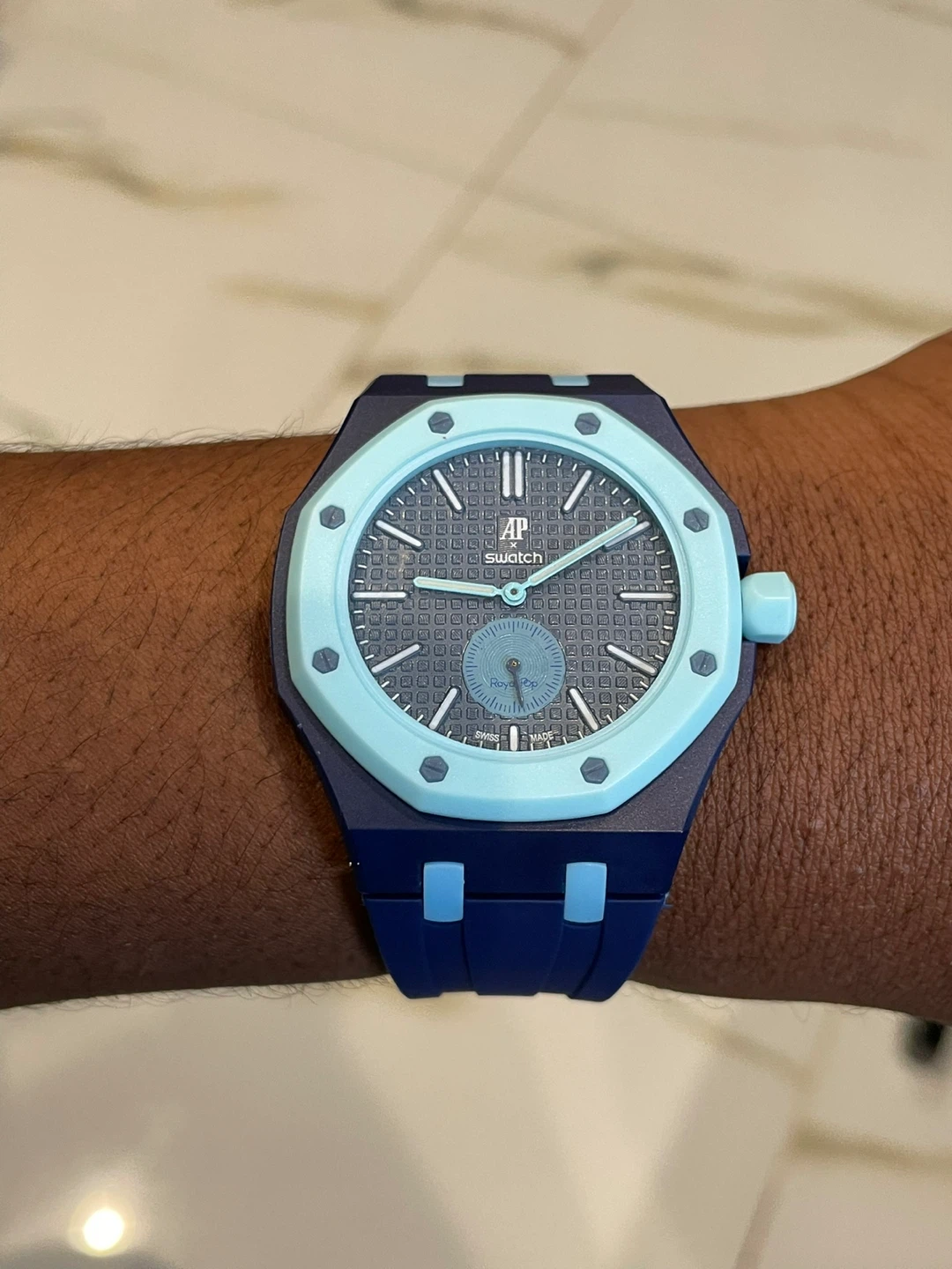 AP x Swatch Royal Pop With Silicone Band - photo 4