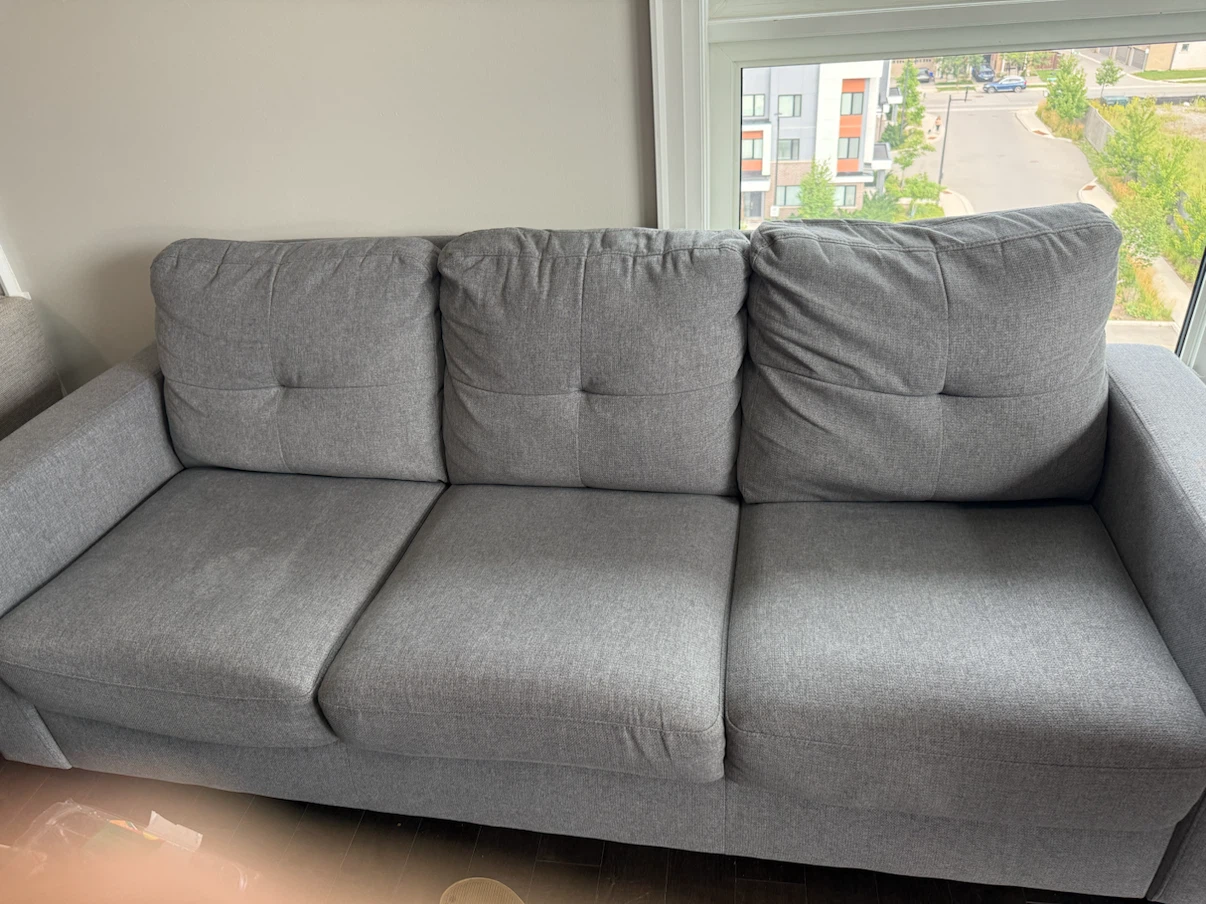 Grey fabric sofa - photo 2