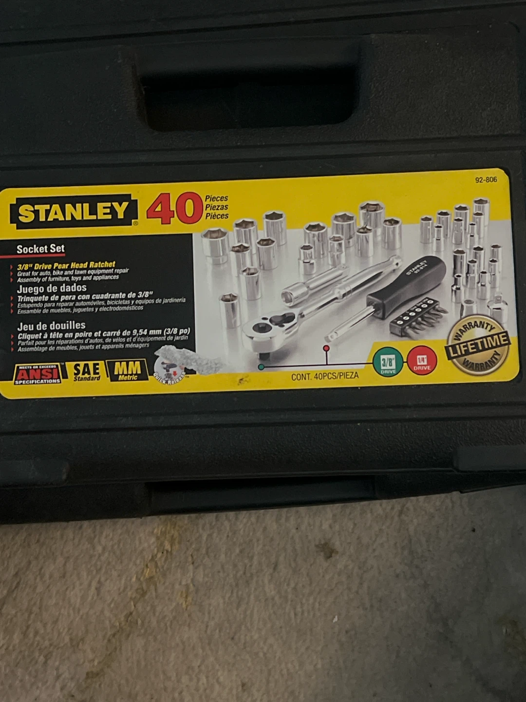 Stanley 40-Piece Socket Set