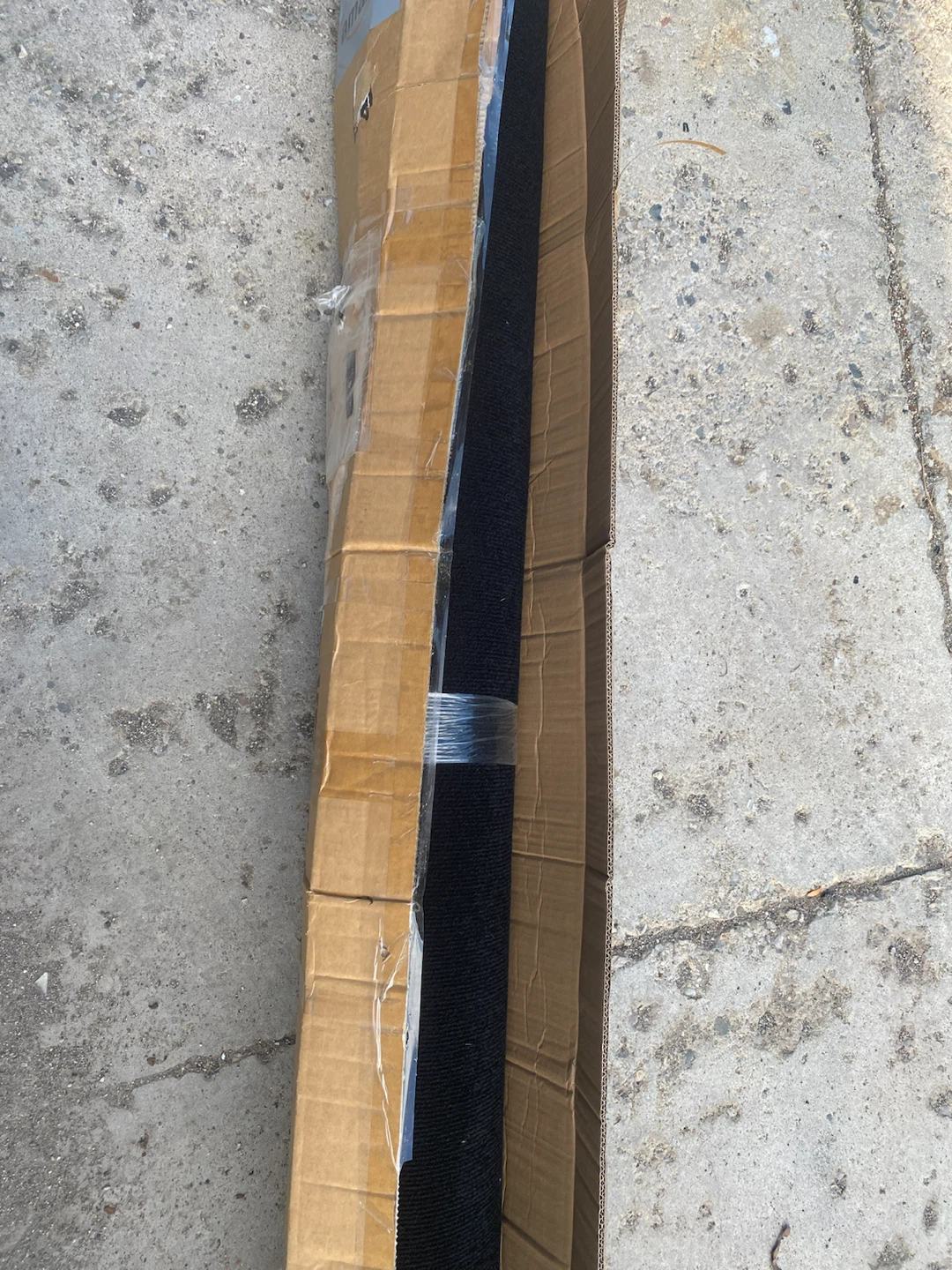 Black Roll of Carpet/Matting