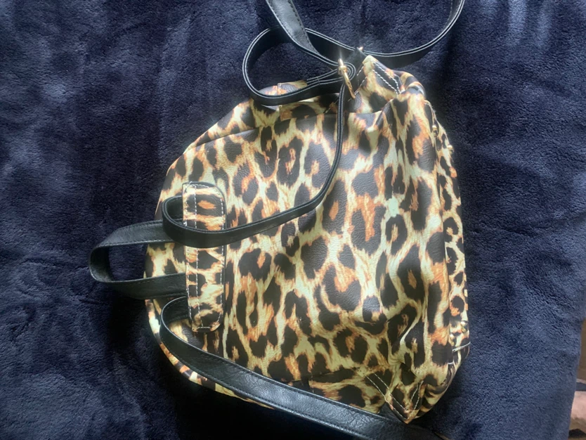 Leopard Print Backpack