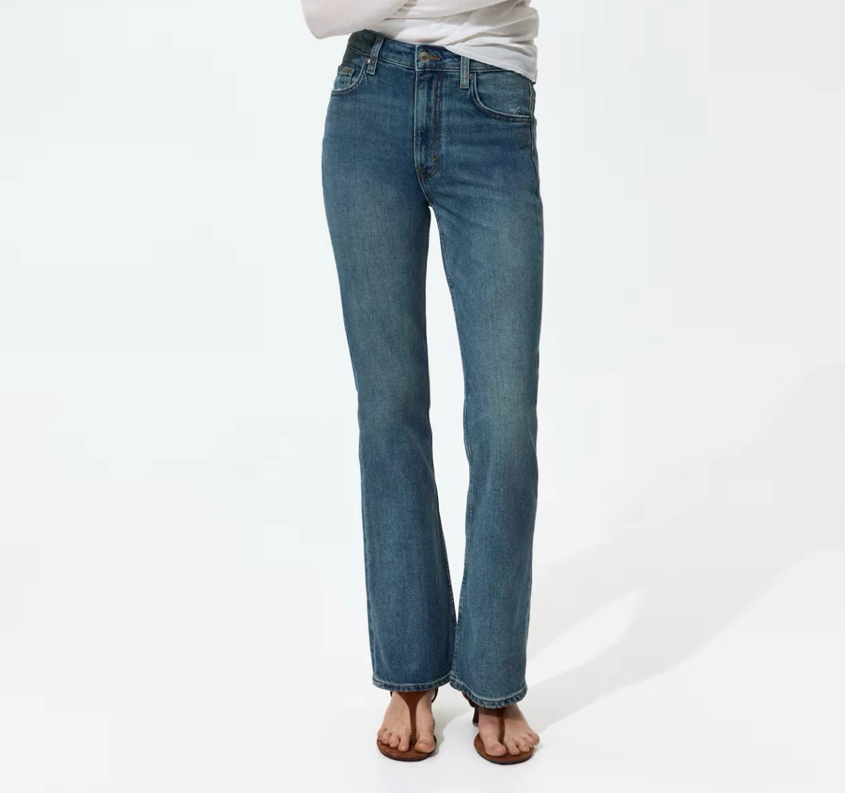 H&M High-Waist Bootcut Jeans — Size 18