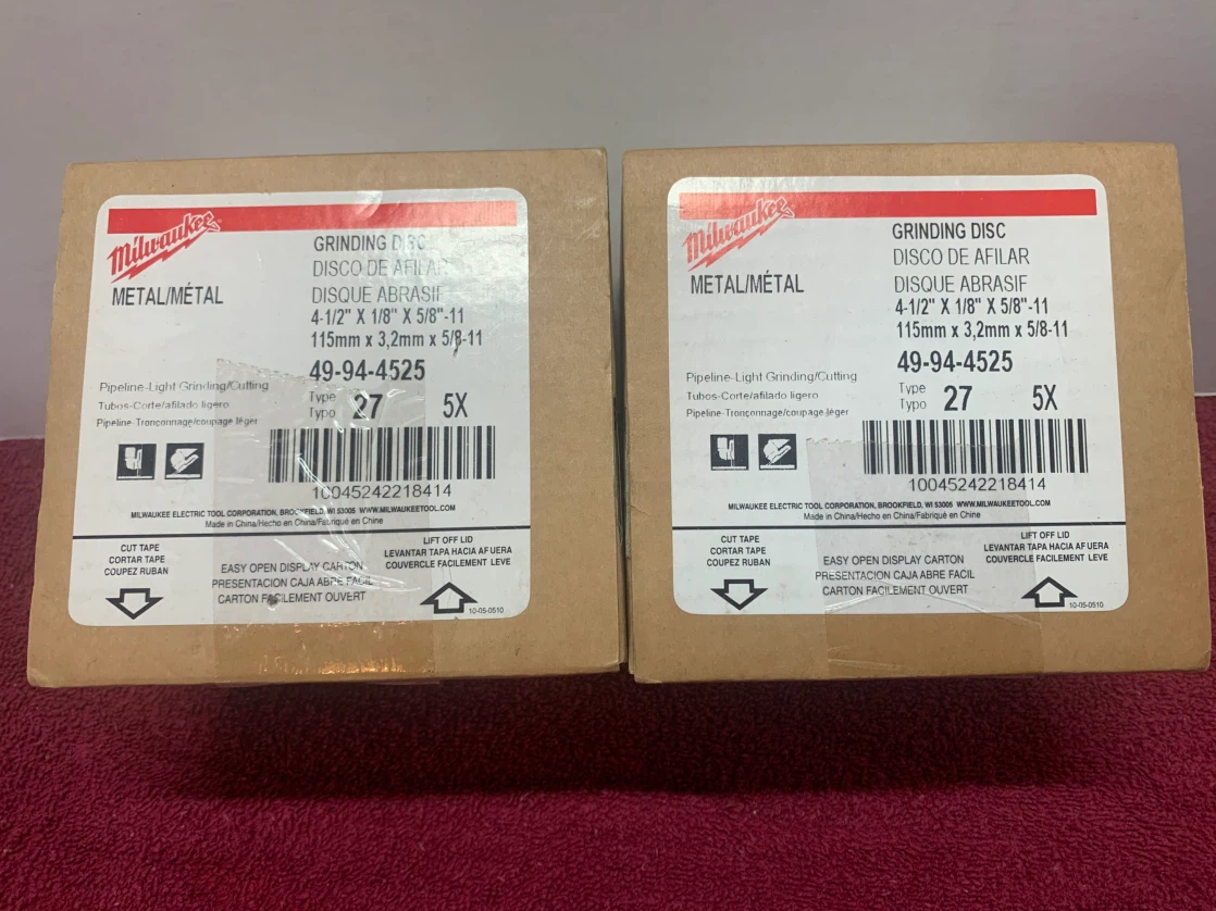 MILWAUKEE GRINDER DISCS