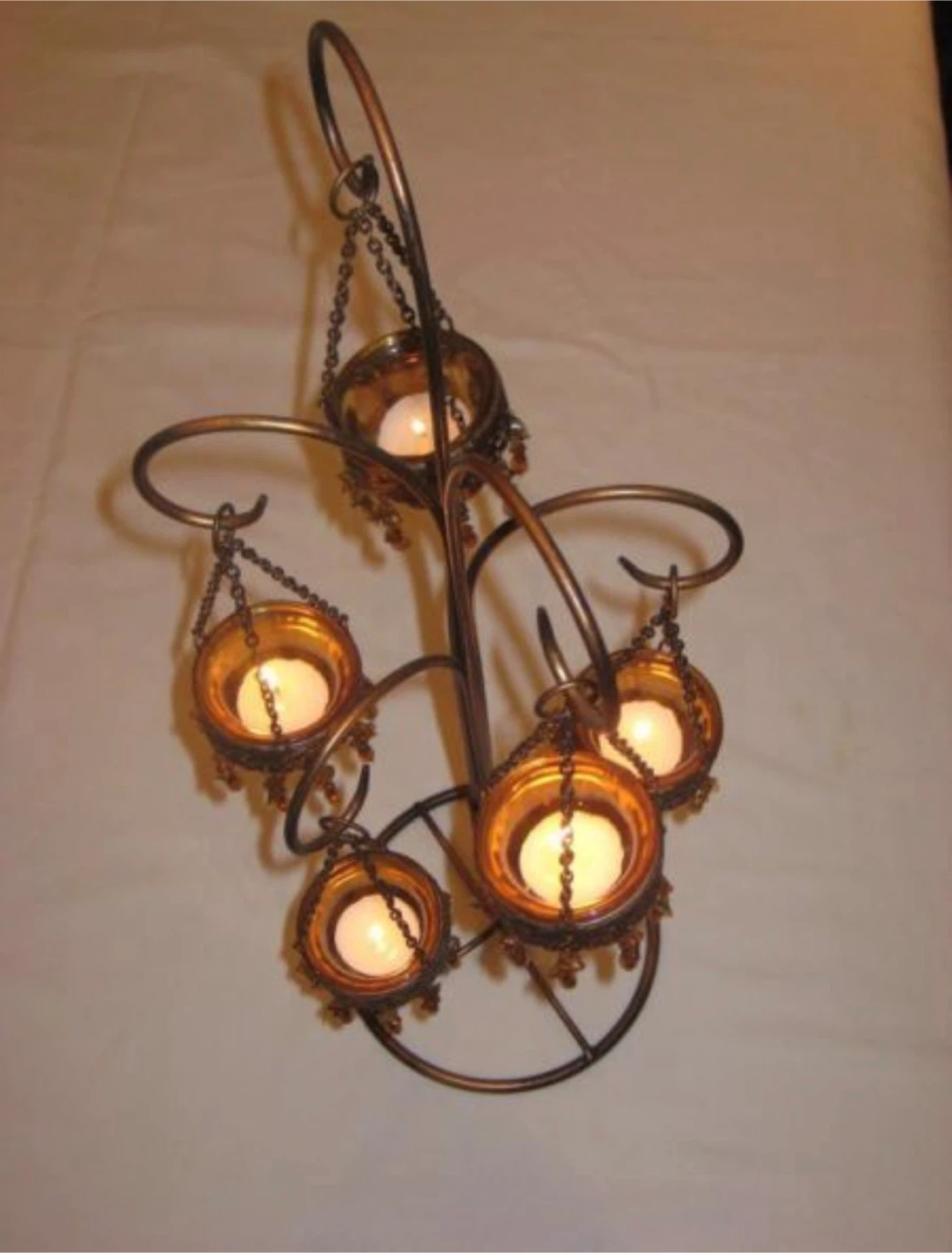 Ornate Hanging Tealight Candelabra