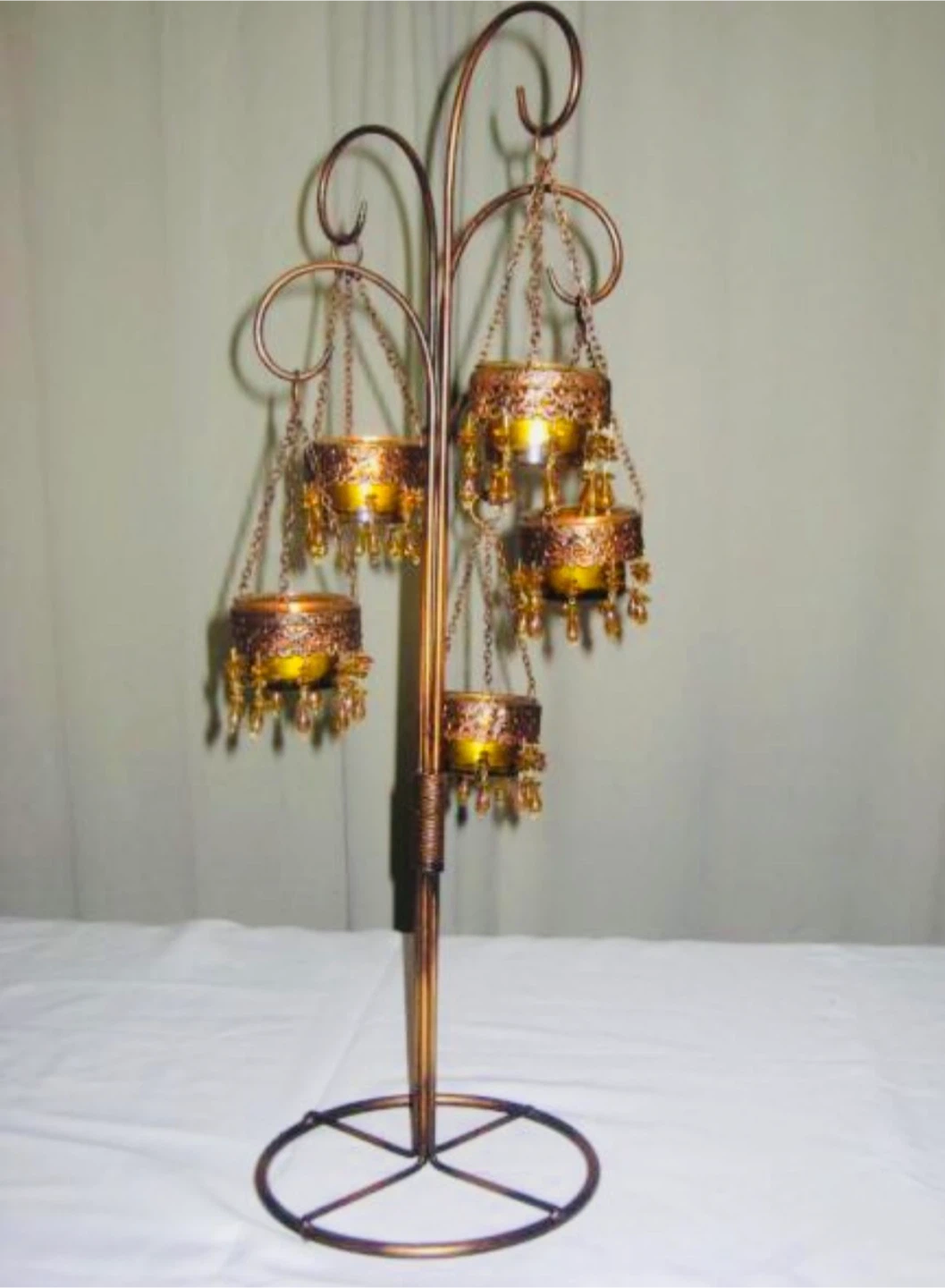 Ornate Hanging Tealight Candelabra - photo 3