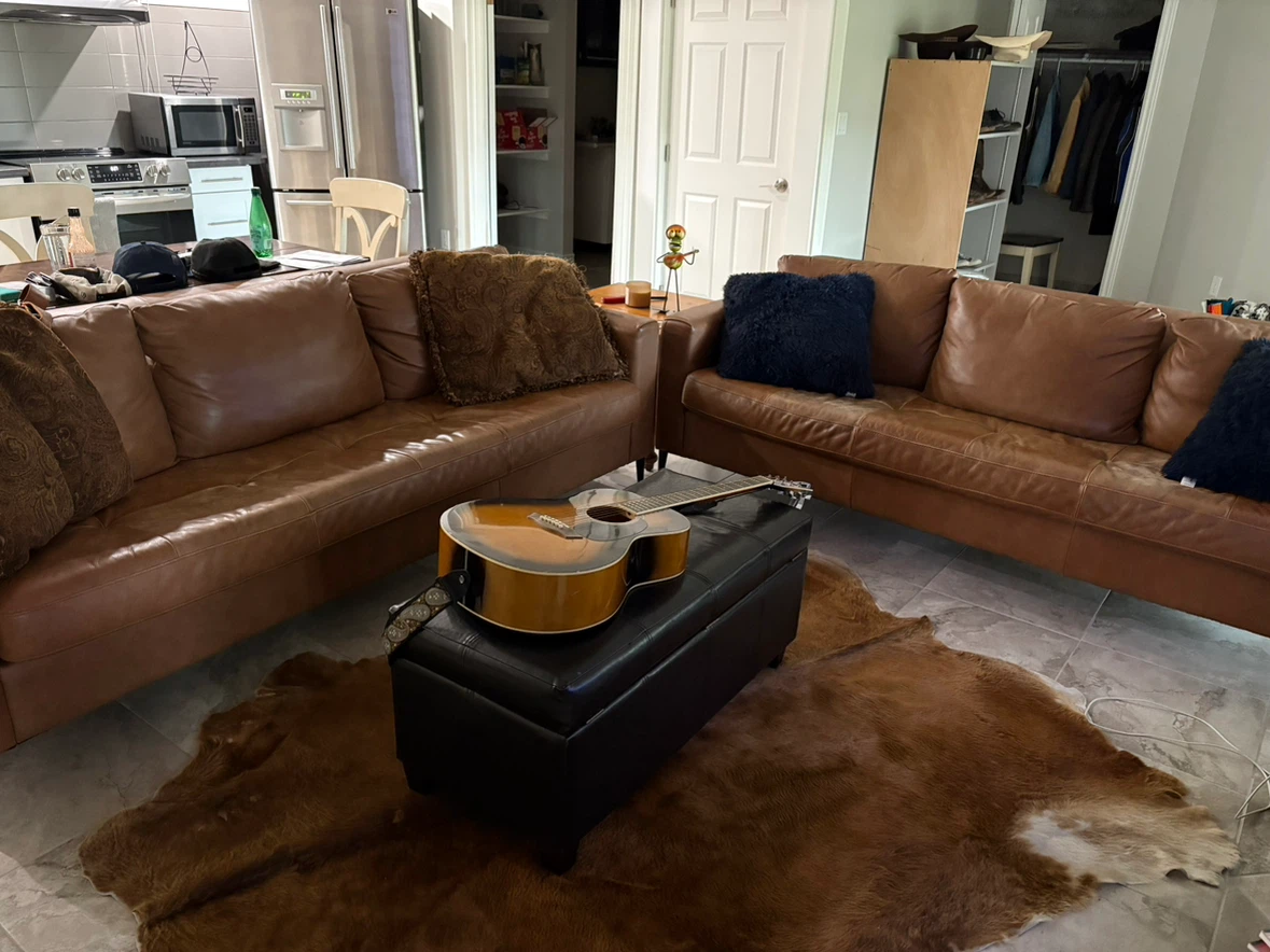 Set of leather sofas