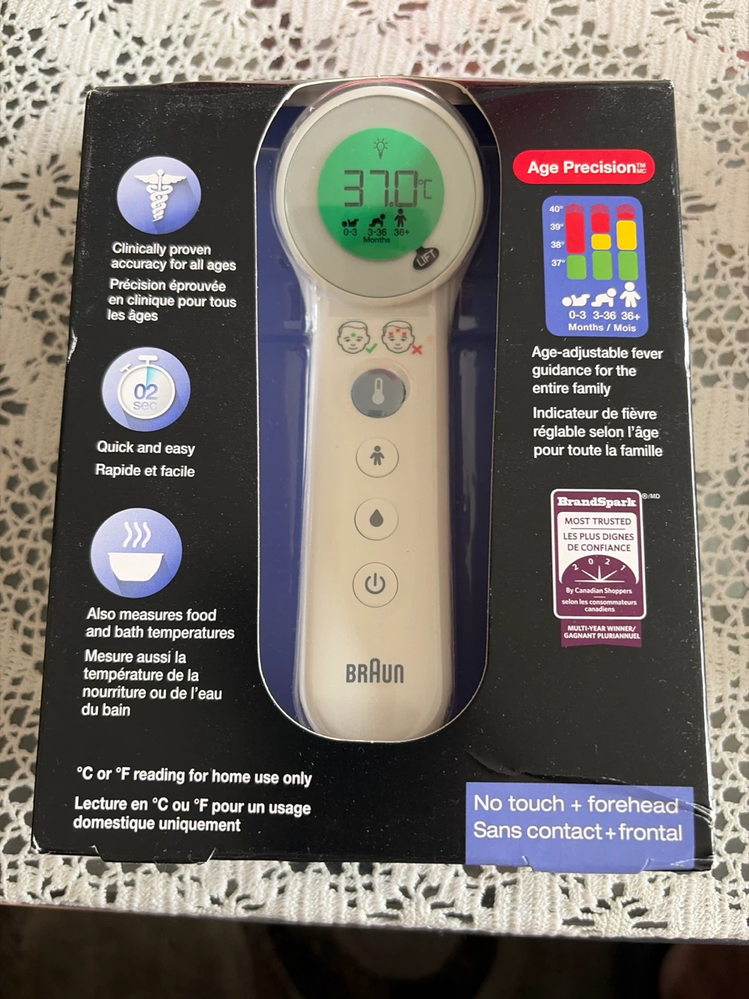 Braun No touch + forehead thermometer