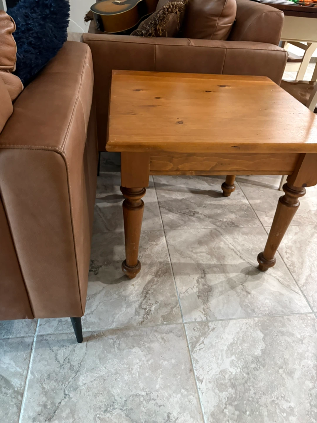 Wooden End Table with Drawer - photo 2