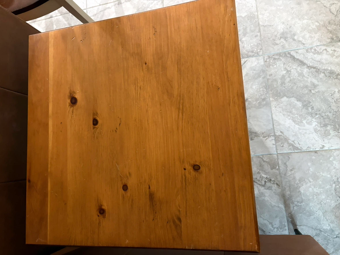 Wooden End Table with Drawer - photo 3