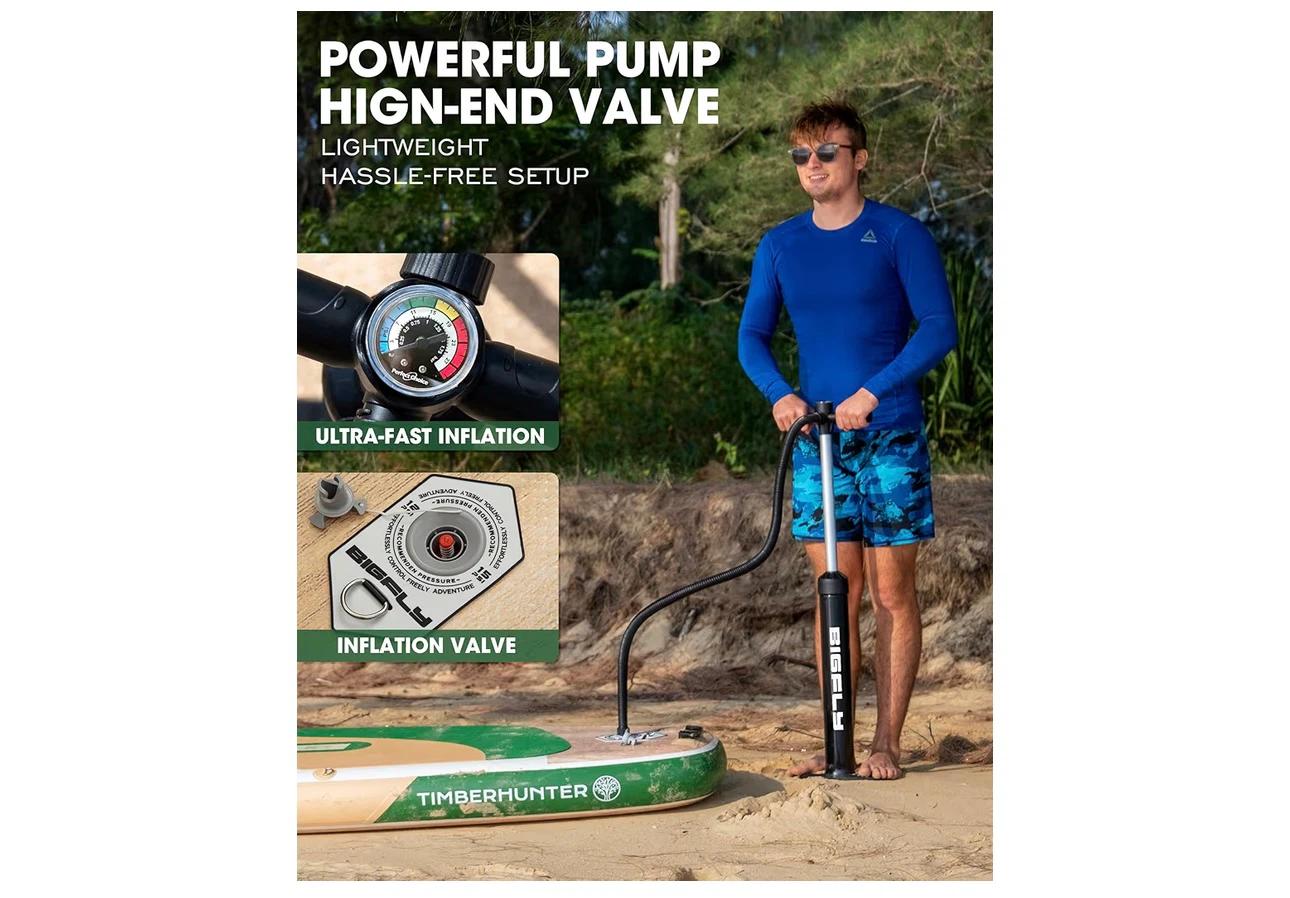 BIGFLY Timberhunter Inflatable Stand Up Paddleboard 11'x34"x6" - photo 3