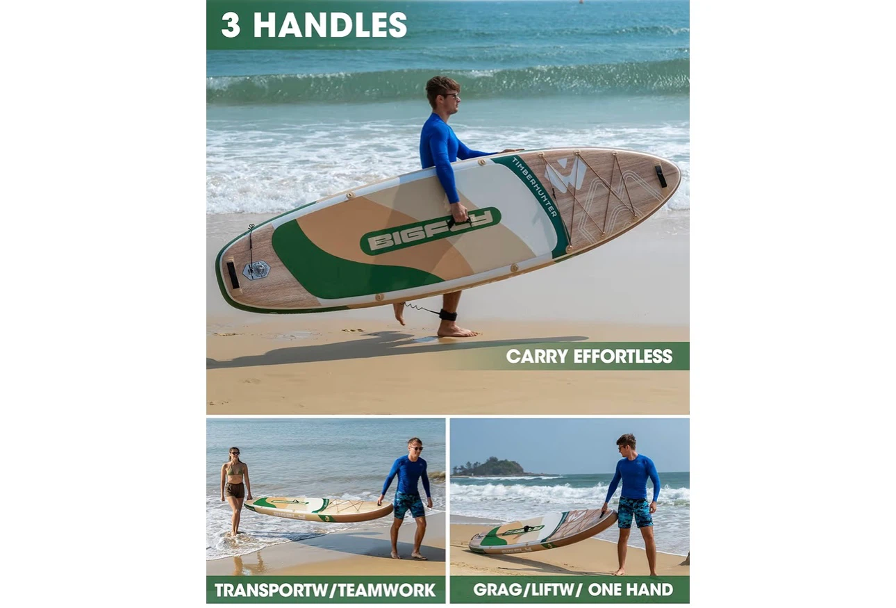 BIGFLY Timberhunter Inflatable Stand Up Paddleboard 11'x34"x6" - photo 4