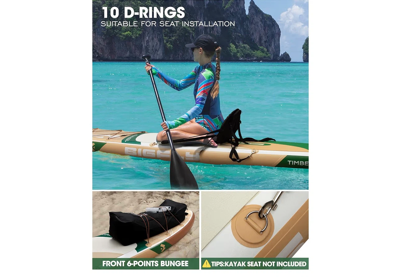 BIGFLY Timberhunter Inflatable Stand Up Paddleboard 11'x34"x6" - photo 5