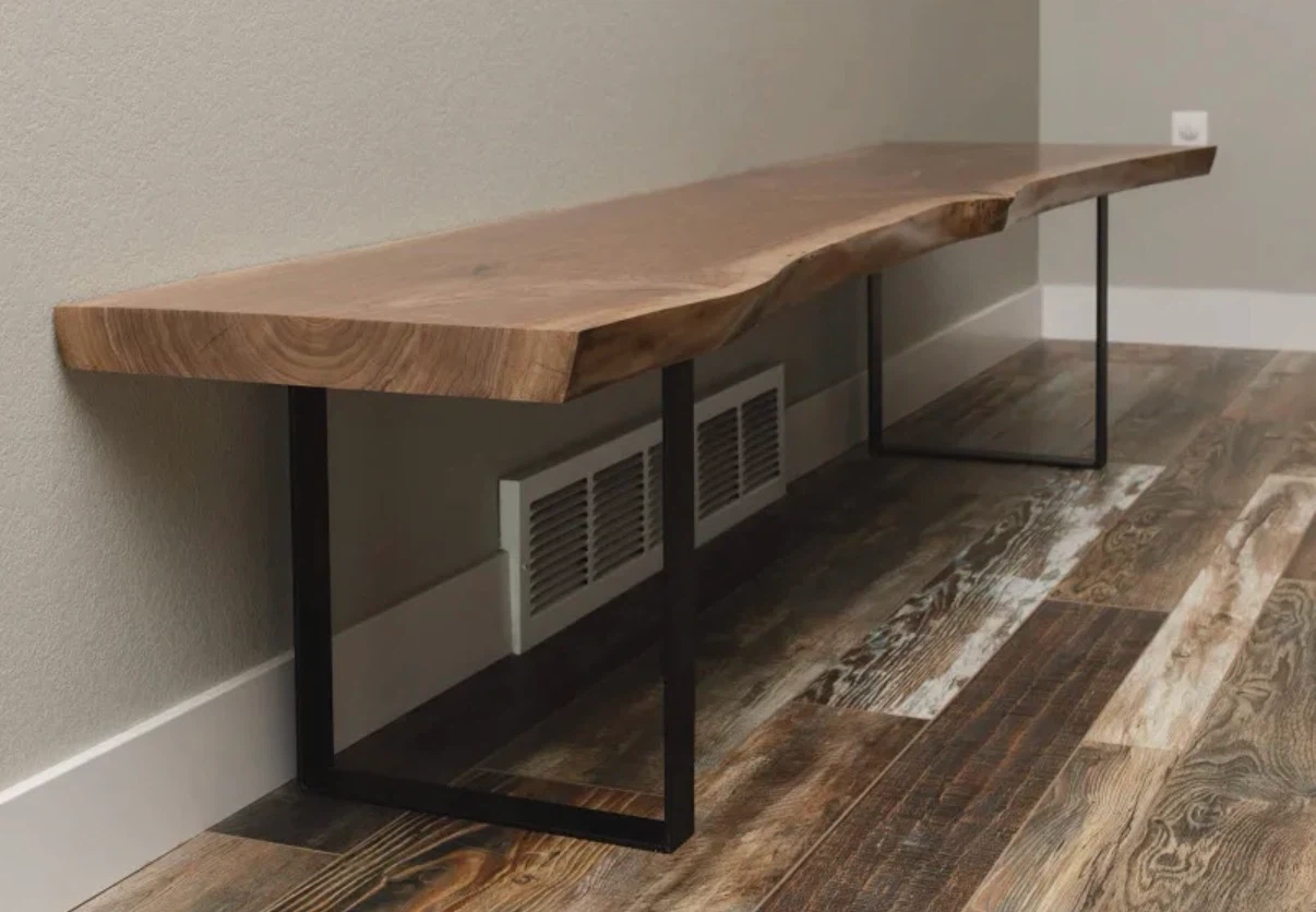 Custom Live Edge Benches beautiful handmade pieces