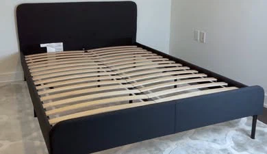 IKEA SLATTUM Queen Bed Frame with Mattress