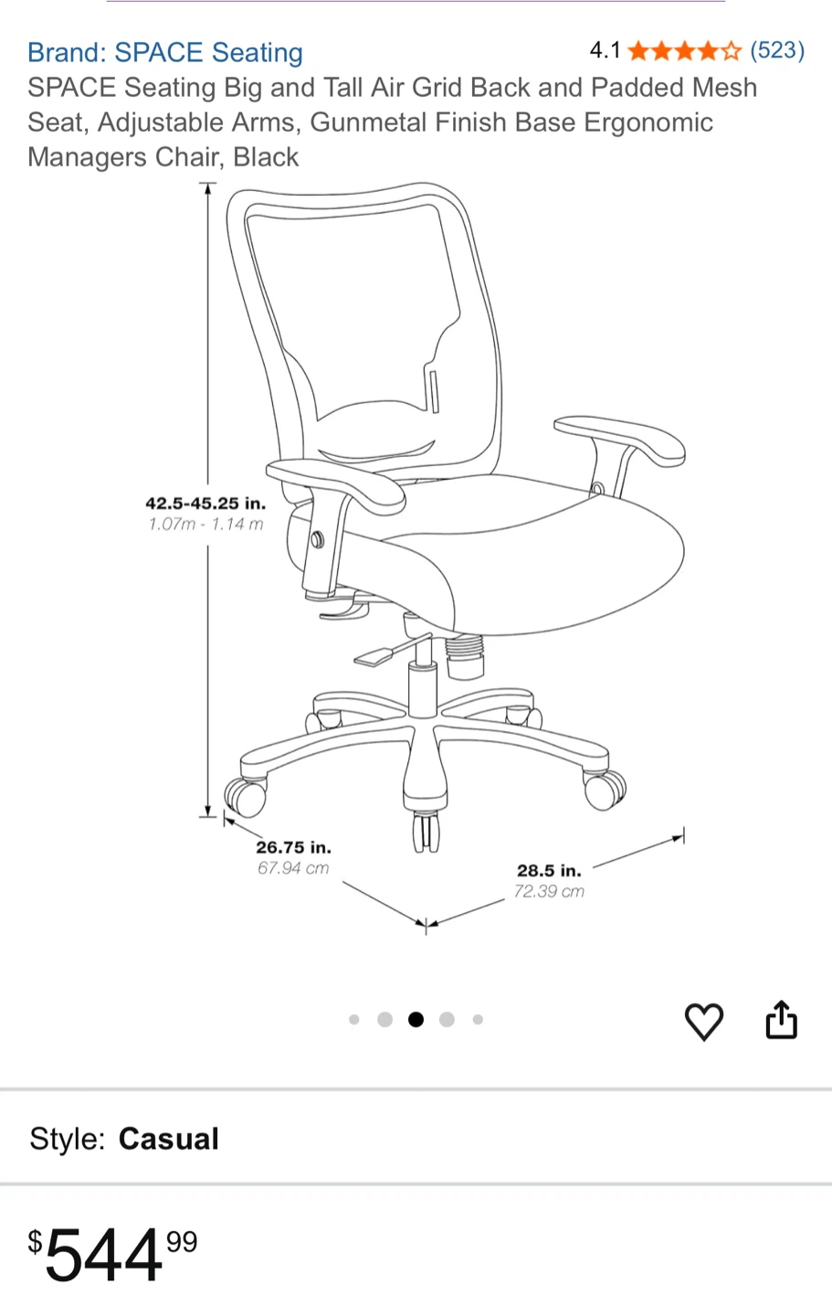 Black Ergonomic Office Chair - photo 5