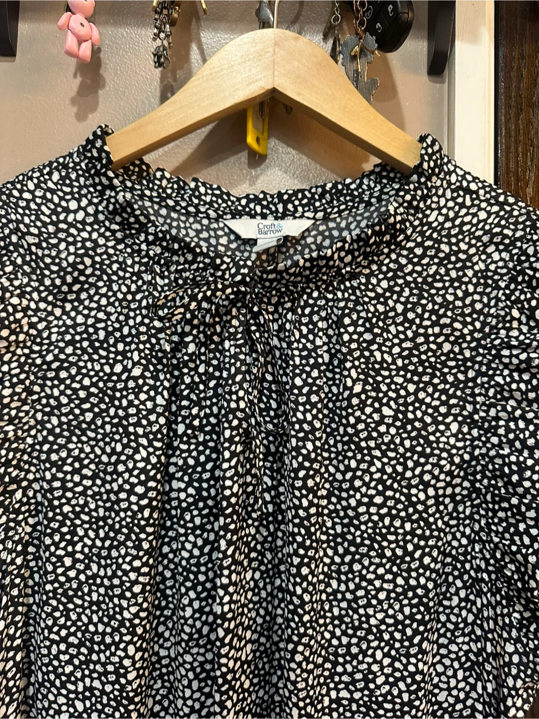 Croft & Barrow Black & White Print Dress XXL - photo 3