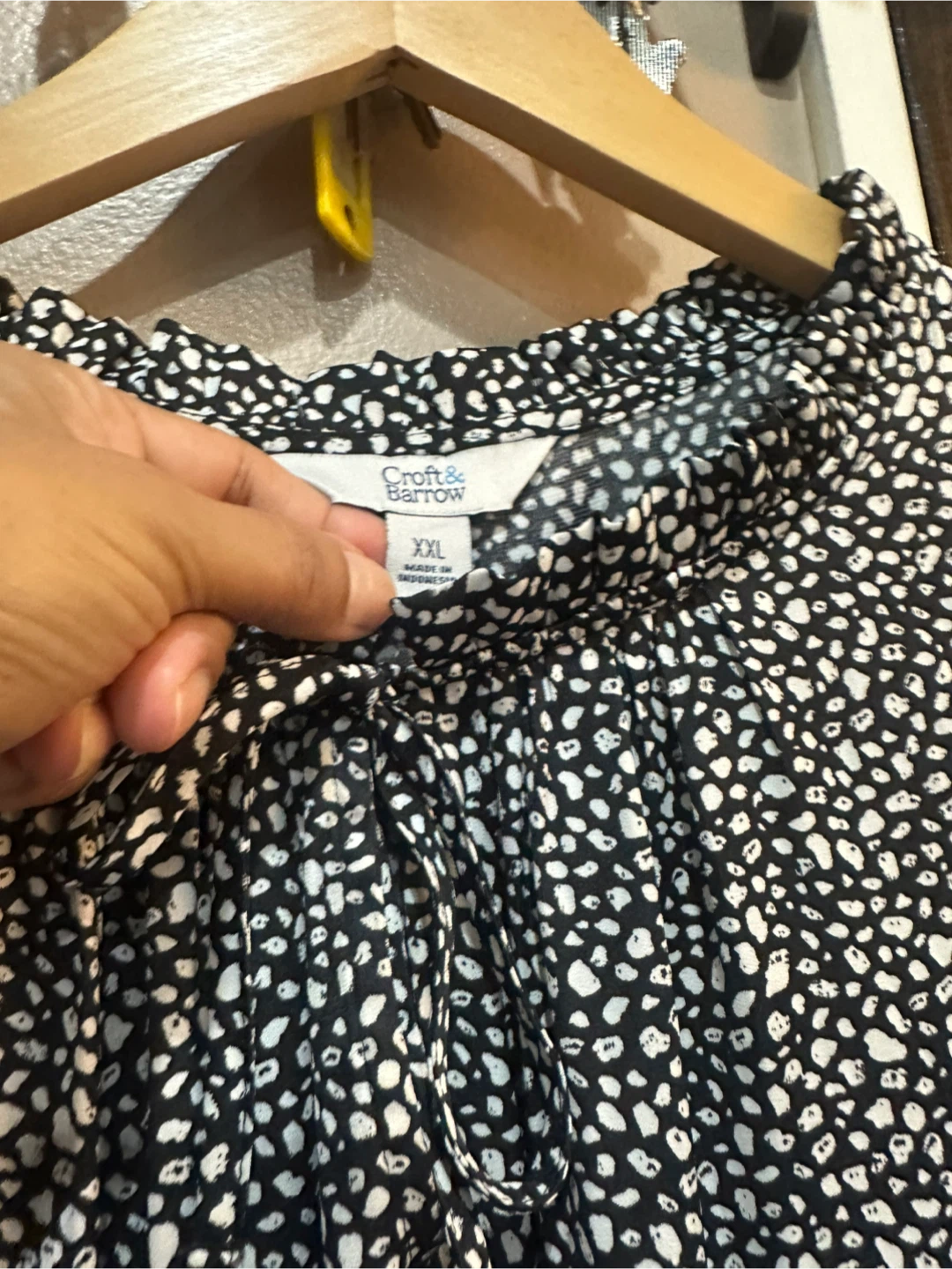 Croft & Barrow Black & White Print Dress XXL - photo 5