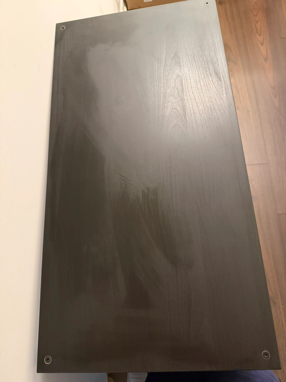 Dark Brown Storage Shelf with Cabinet Doors - photo 3