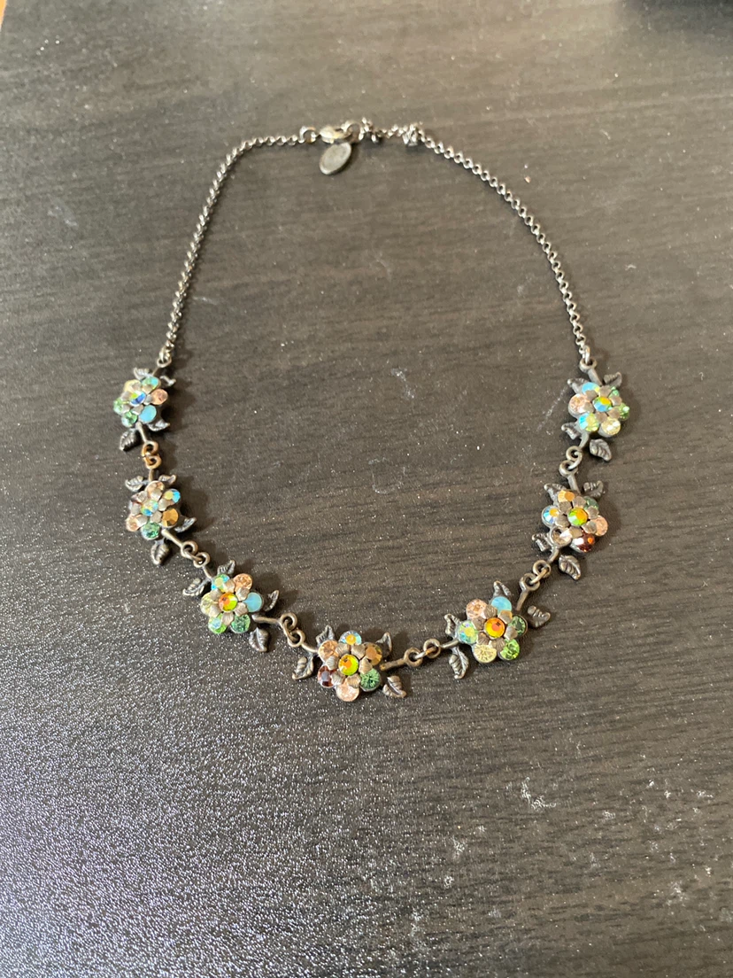 Floral Rhinestone Necklace - photo 2