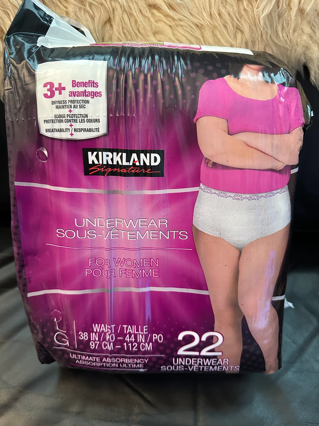 Women's Protective Underwear - Size L - 22 Count