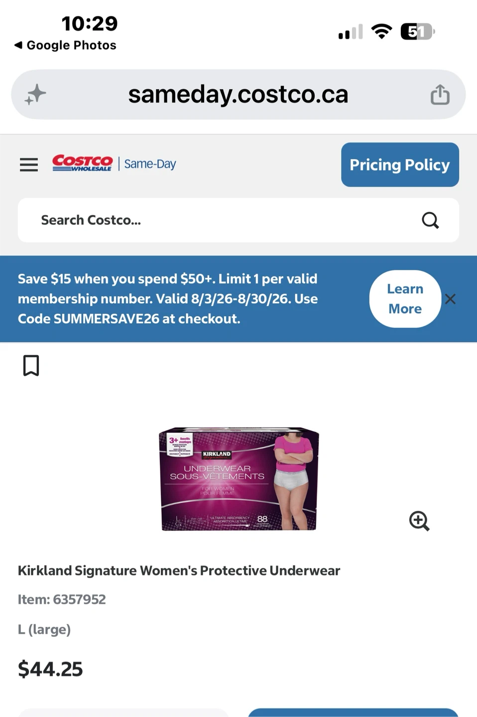 Women's Protective Underwear - Size L - 22 Count - photo 4