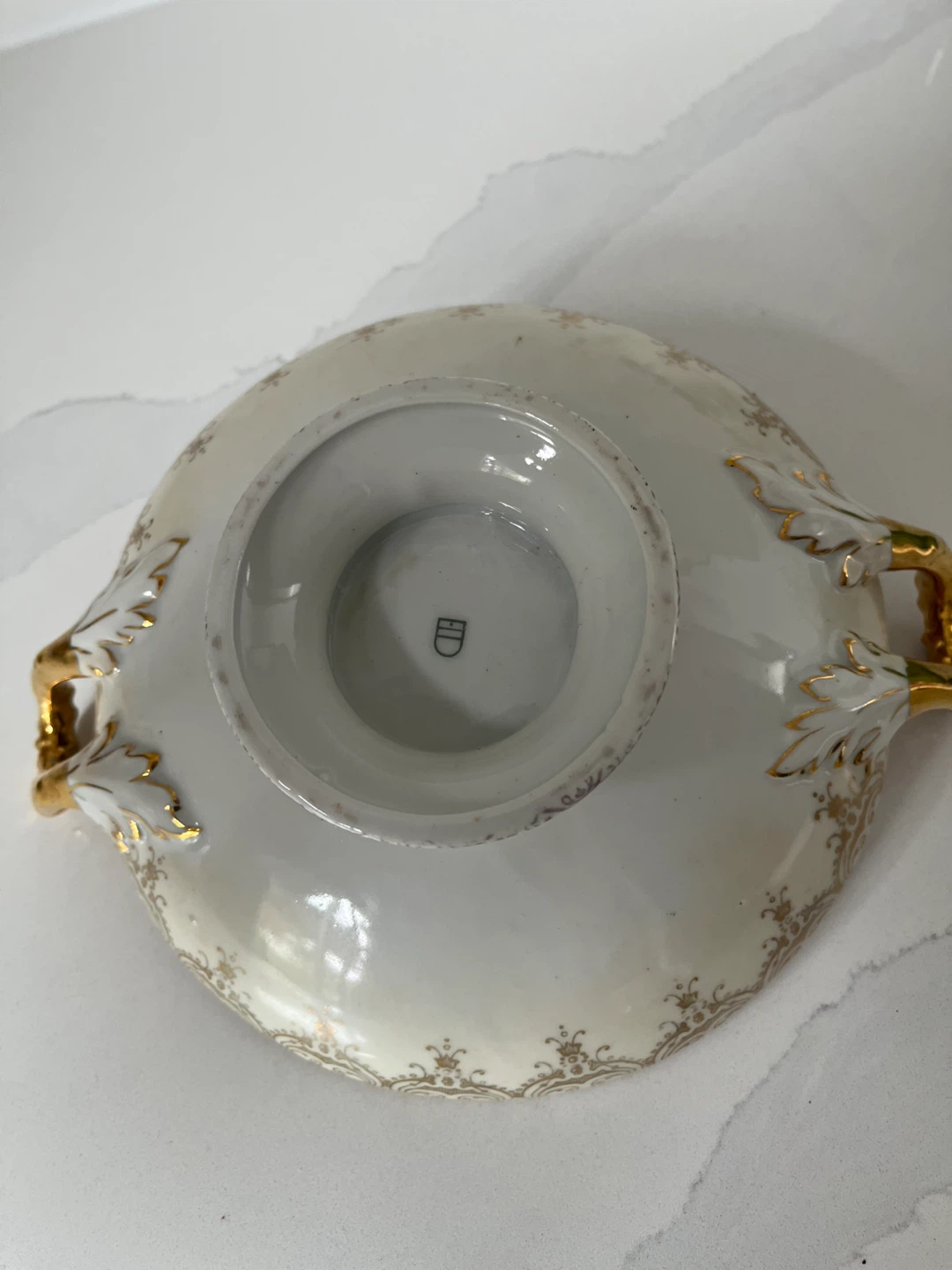 Vintage Decorative Ceramic Bowl with Handles - photo 2