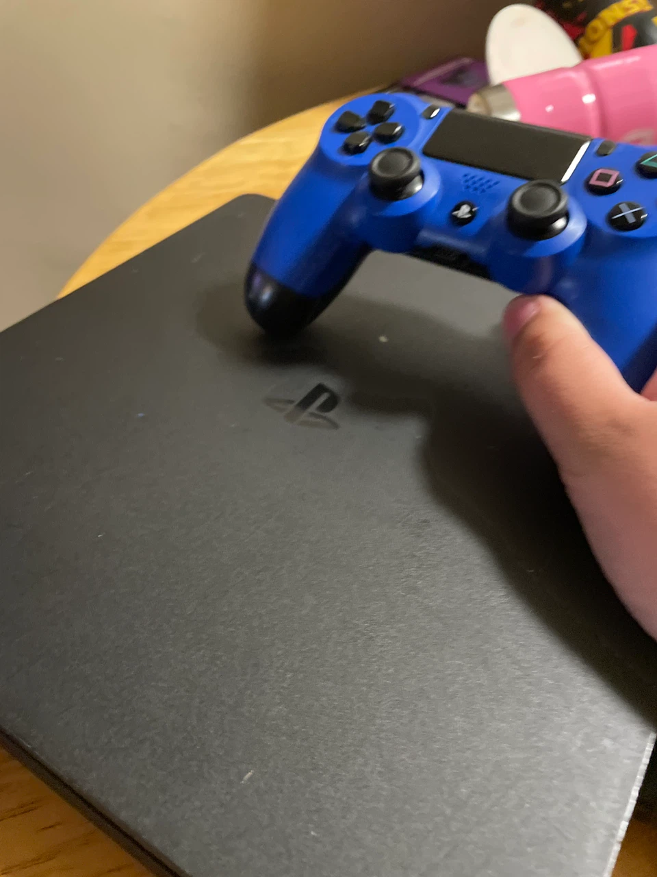 PS4 with controller