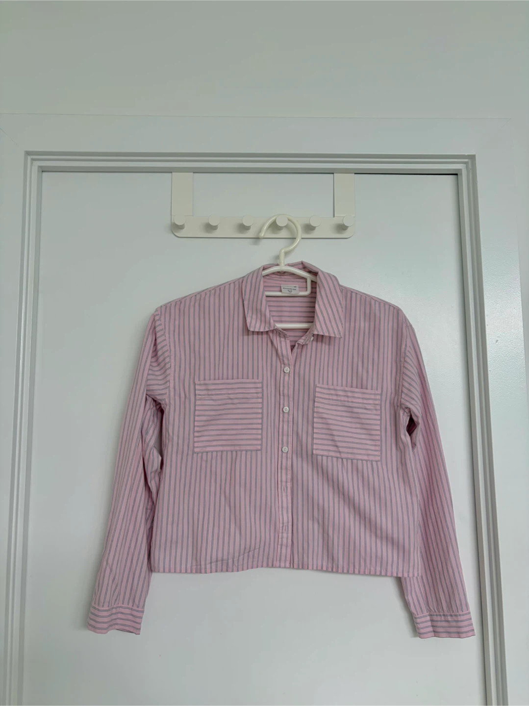 Abercrombie Kids Pink Striped Button-Up Shirt