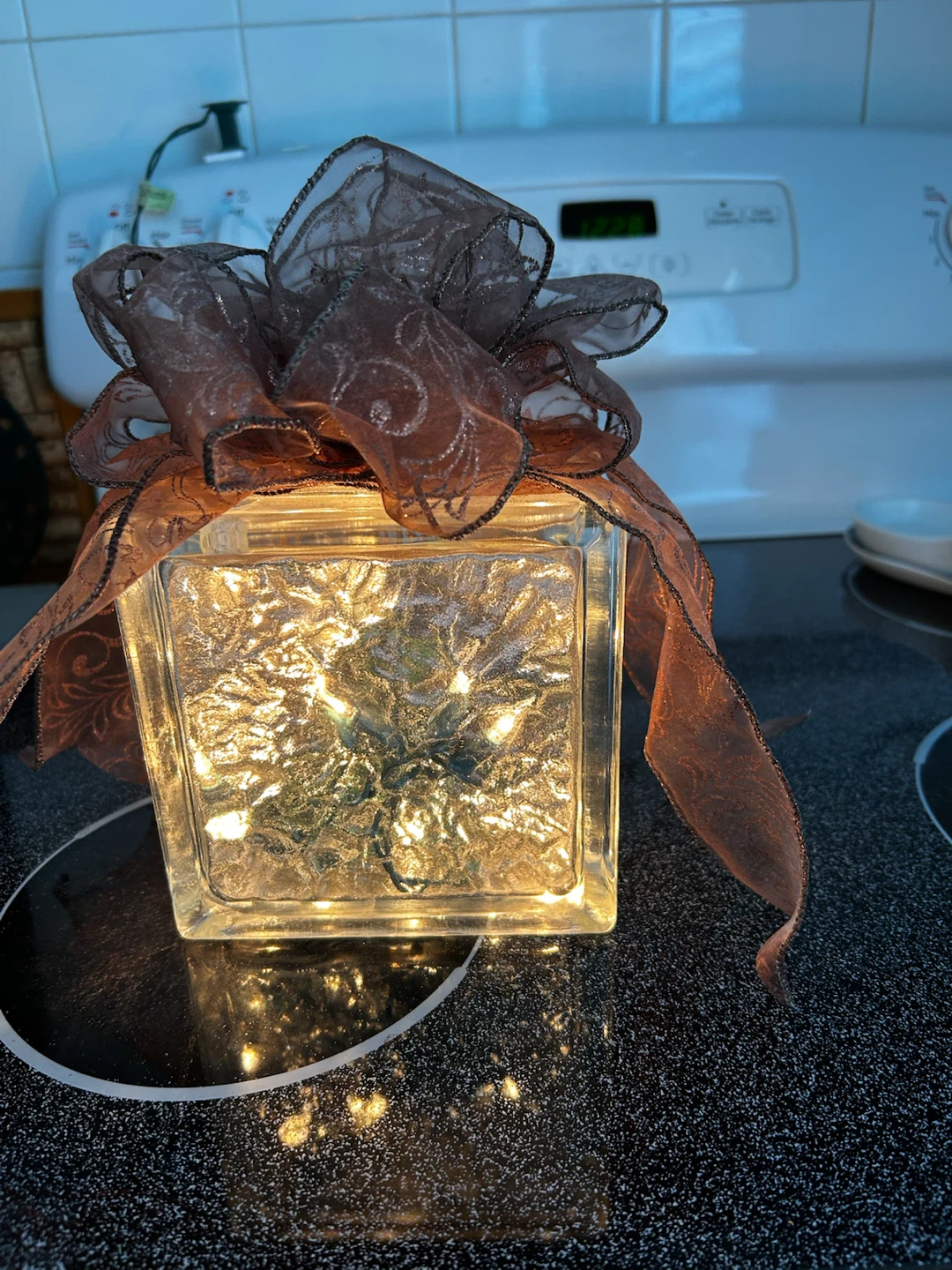 Light-Up Glass Block Decoration - photo 3
