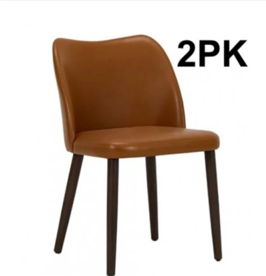 BRAND NEW COLAMY Dining Chairs – Set of 2 – Dark Brown - photo 5