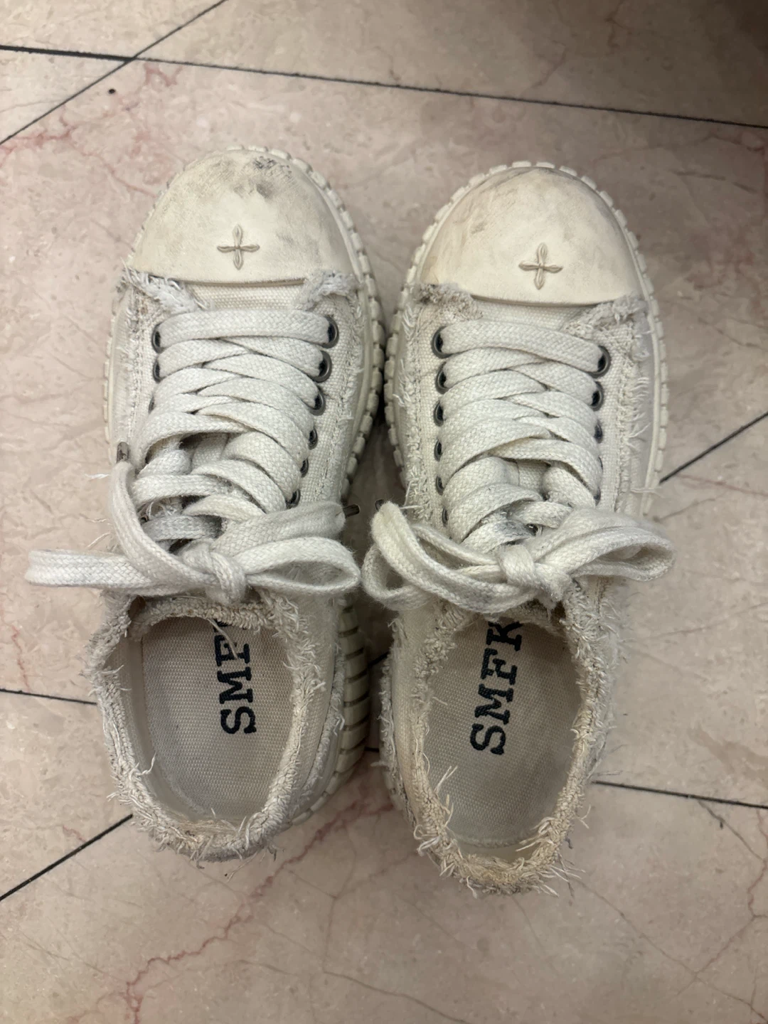 SMFK White Canvas Sneakers - photo 2