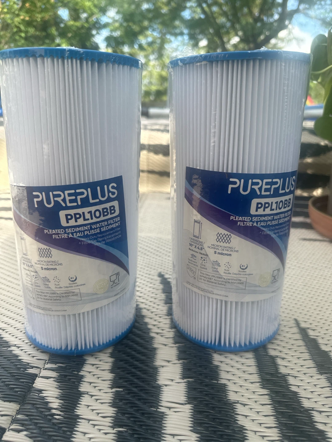 Pureplus PPL10BB Pleated Sediment Water Filter (2 Pack)