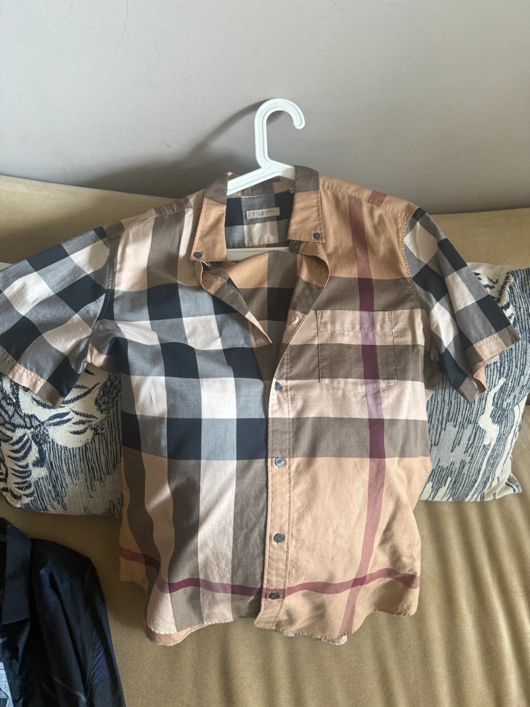 Burberry Short Sleeve Button-Up Shirt
