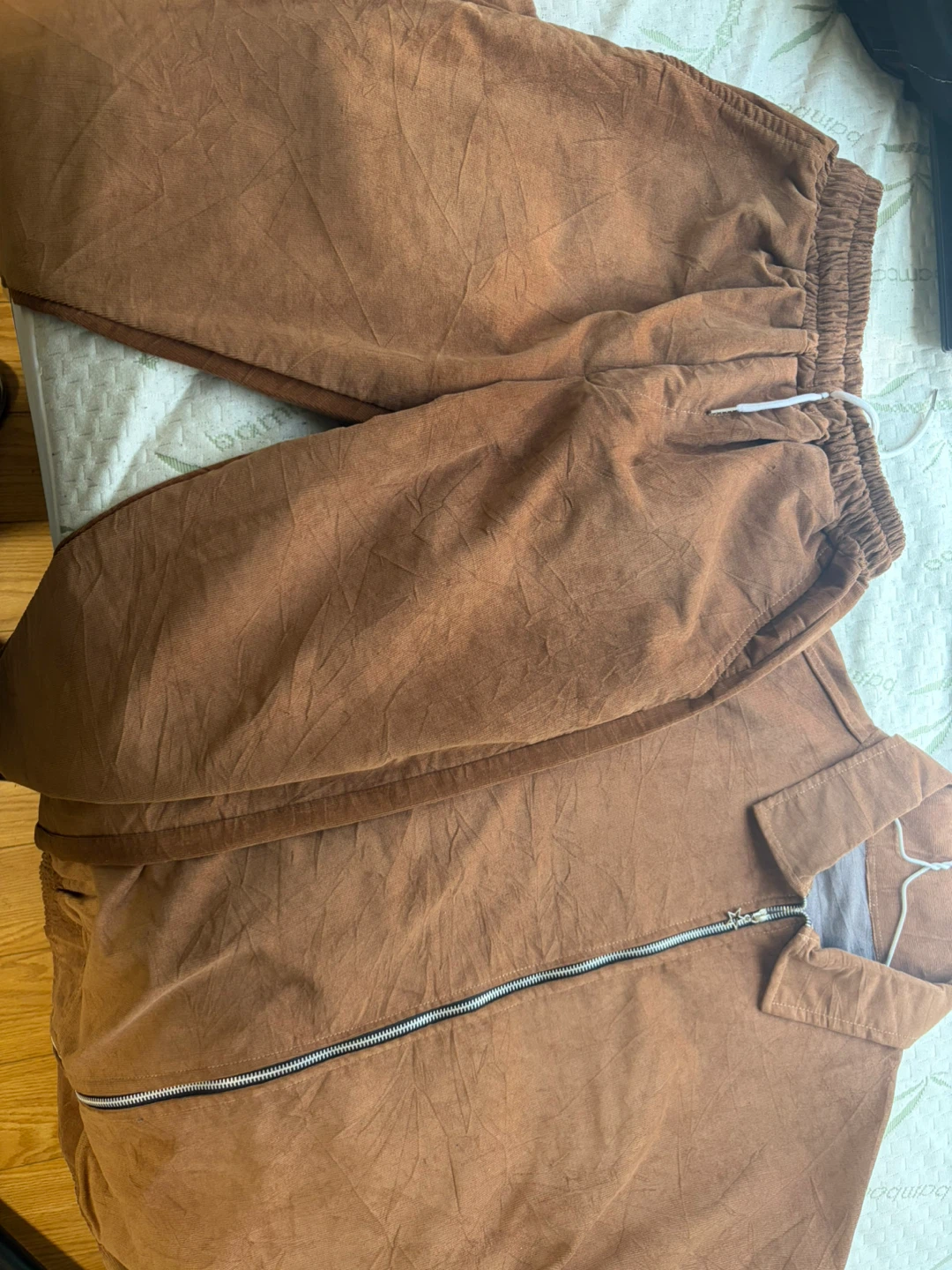 Brown Corduroy Jacket and Pants Set - photo 3